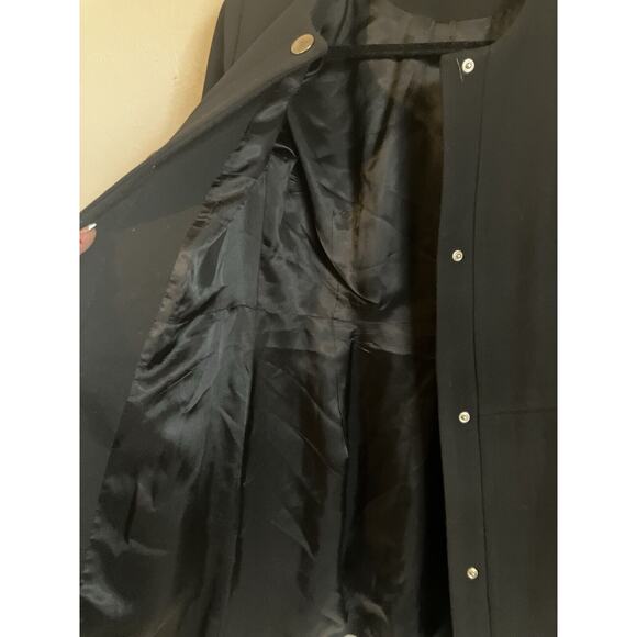 Zara Women's Coat Overcoat Medium Black Suit Jacket Blazer Long - Picture 4 of 6